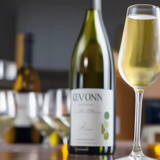 

A close-up of a white wine bottle with a glass of white wine in front of it, highlighting the variety of white wines available.