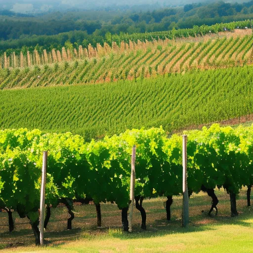 

A picture of a vineyard in France, with rolling hills and lush grapevines, highlighting the beauty and diversity of French winemaking.