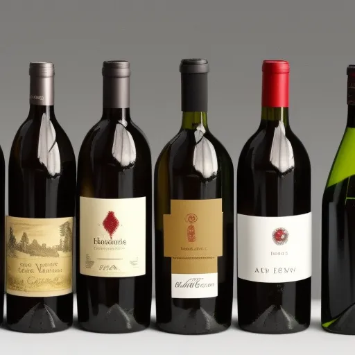 

A photo of a selection of different wines, each labeled with its grape variety.