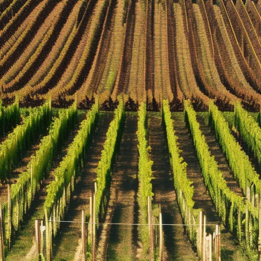 

A picture of a vineyard in France, showcasing the diverse range of grape varieties and the unique terroirs they grow in.