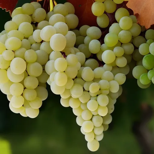 

A picture of a variety of white wine grapes, showing the different shapes and sizes of the grapes.