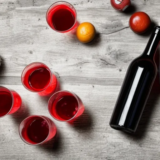

Une photo d'une bouteille de vin rouge et de verres à vin avec des notes de dégustation et des informations sur le vin.