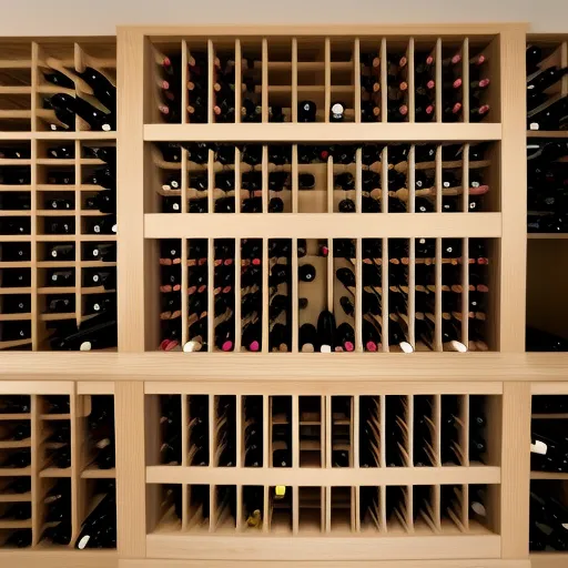 

An image of a modern two-zone and dual-zone wine cellar, with a variety of bottles stored in wooden racks, showcasing the advantages of having a multi-zone wine storage system.